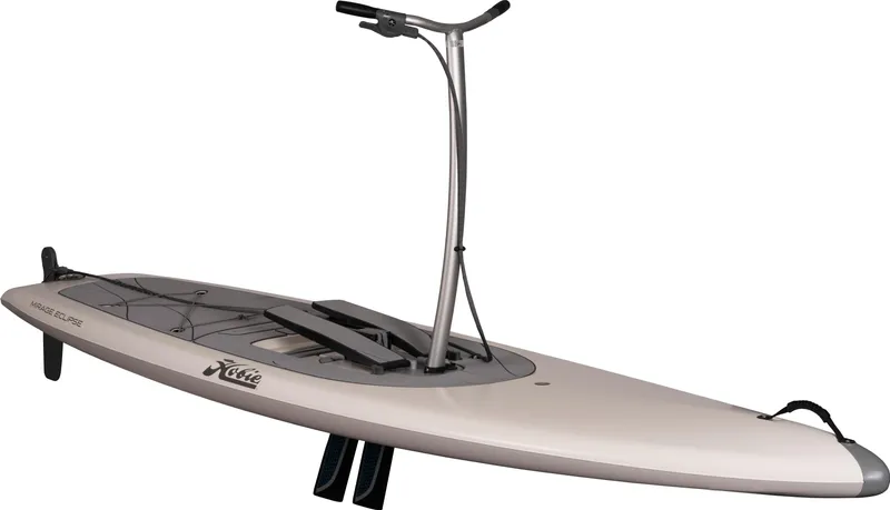 Slide: The Image of 2025 Hobie Mirage Eclipse Ace paddleboard with handlebars and pedal system. - 0