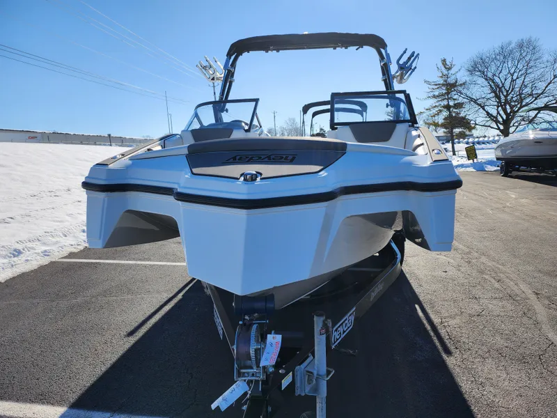 Slide: The Image of 2019 Heyday WT-2DC boat on trailer, parked outdoors on a sunny day. - 6