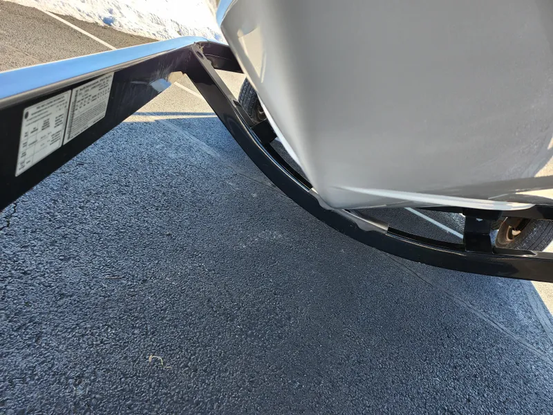 Slide: The Image of 2019 Heyday WT-2DC boat on trailer, close-up view of hull and frame. - 7