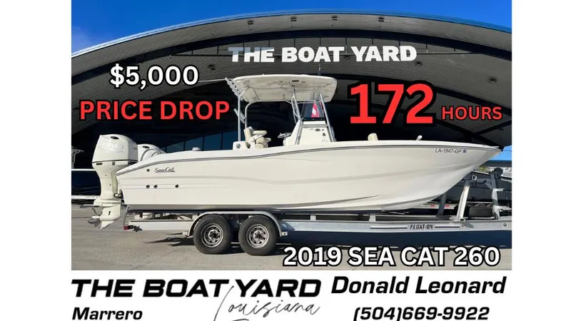 Slide: The Image of 2019 Sea Cat 260 boat for sale with $5,000 price drop, 172 hours, at The Boat Yard. - 0