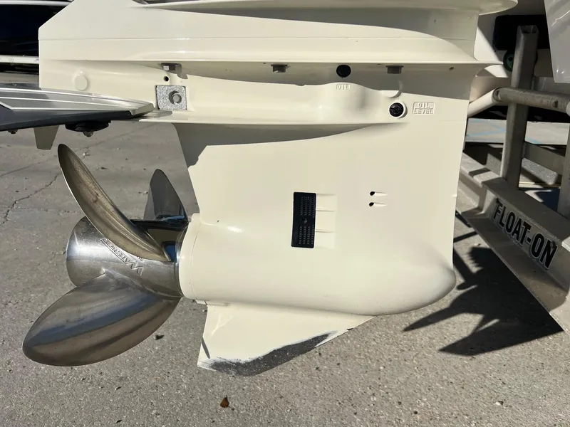 Slide: The Image of Propeller of 2019 Sea Cat 260 boat on a trailer. - 5