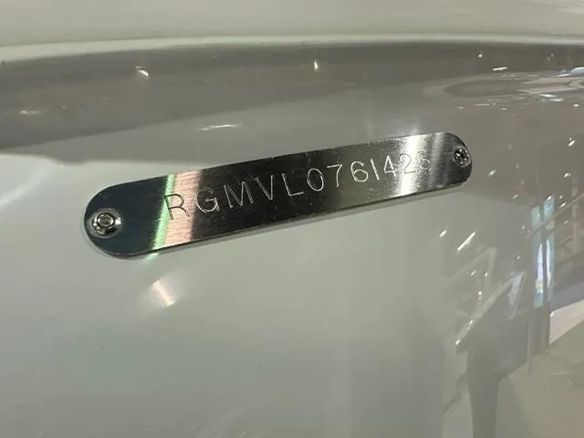 Slide: The Image of 2025 Regal LS36 boat hull identification number plate. - 27