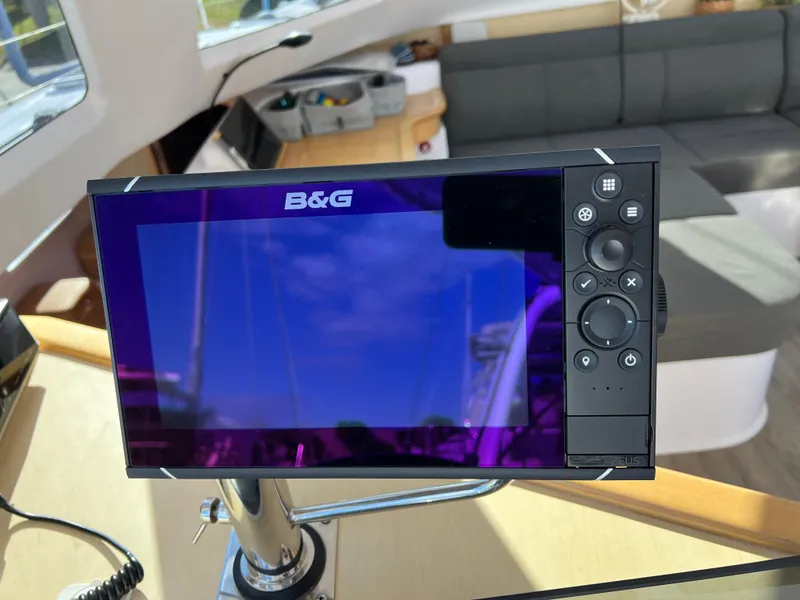 Slide: The Image of Built-in grill on 2020 Seawind 1260 catamaran deck. - 32