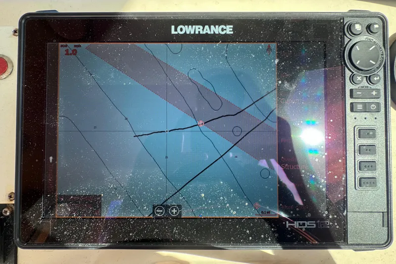 Slide: The Image of Lowrance GPS display on 2005 Parker 2520 Deep Vee Sport Cabin boat. - 24