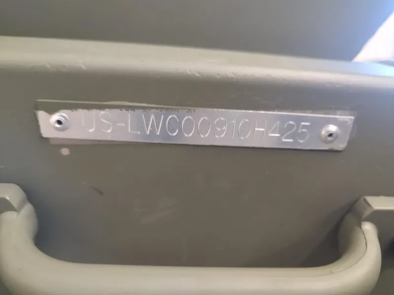Slide: The Image of Serial number plate on a 2025 Lowe Jon L1436L boat. - 12