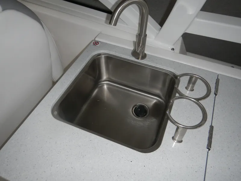 Slide: The Image of Stainless steel sink on 2025 Sea Fox 268 Traveler boat. - 18