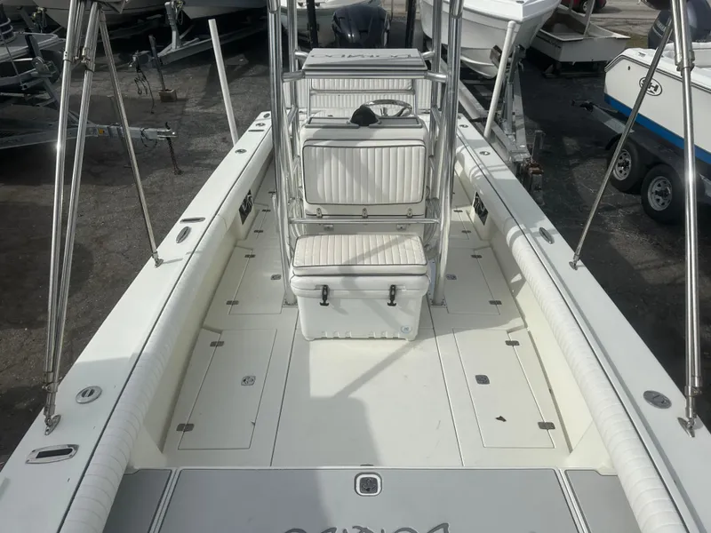 Slide: The Image of 2008 Dorado 23 Classic boat interior with seating and storage. - 40
