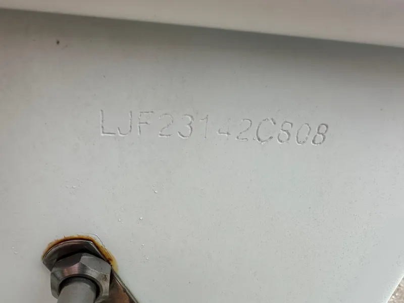 Slide: The Image of Hull identification number on 2008 Dorado 23 Classic boat. - 9