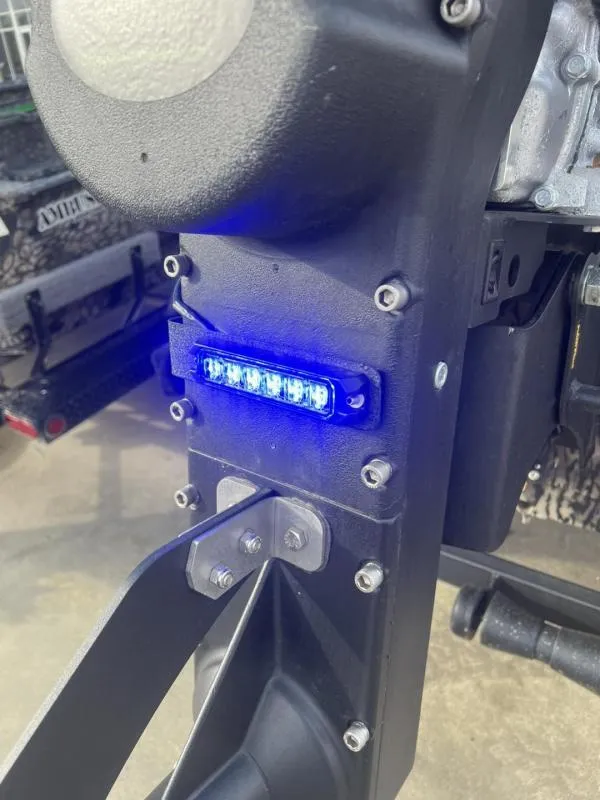 Slide: The Image of Close-up of 2024 Havoc Boats 1750 MSTC Limited Edition with blue LED light. - 15