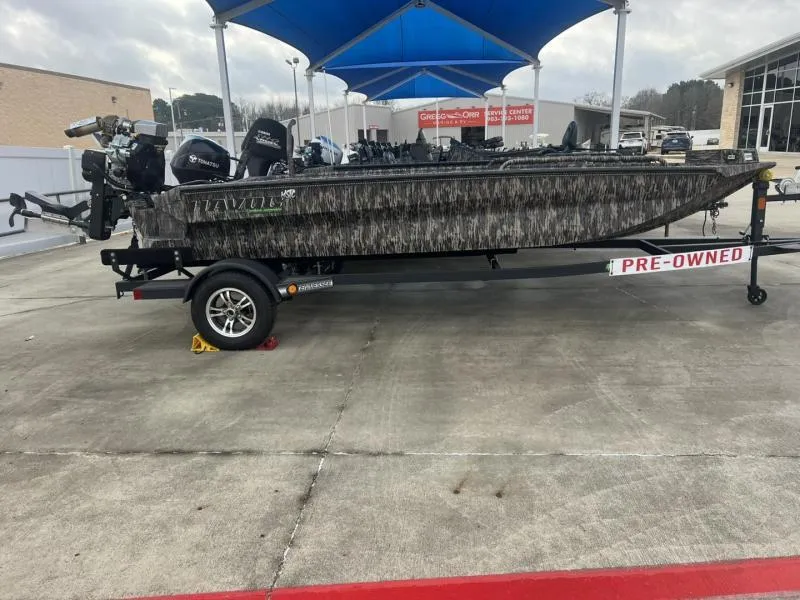Slide: The Image of 2024 Havoc Boats 1750 MSTC Limited Edition on trailer, pre-owned, outdoor display. - 4