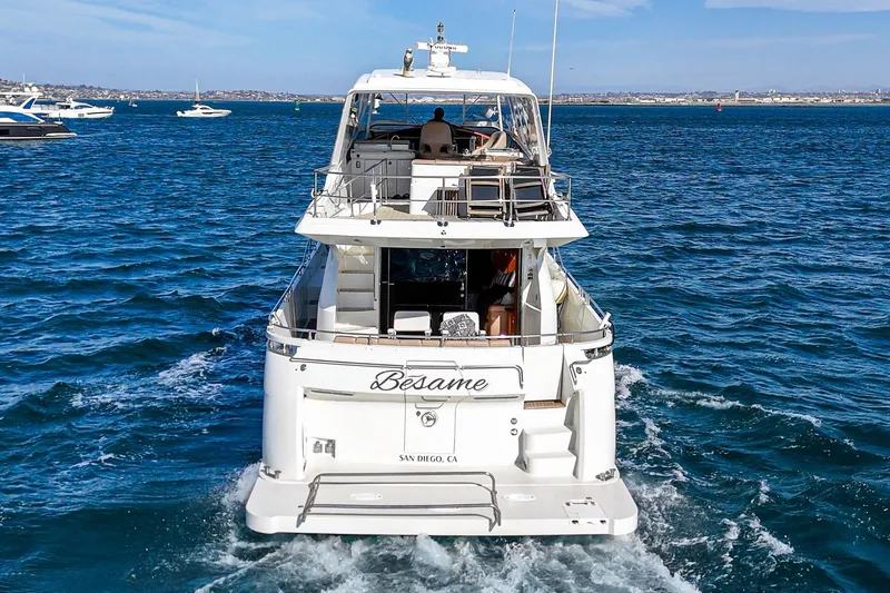 Slide: The Image of 2004 Marquis 59 yacht "Besame" cruising in San Diego waters. - 7
