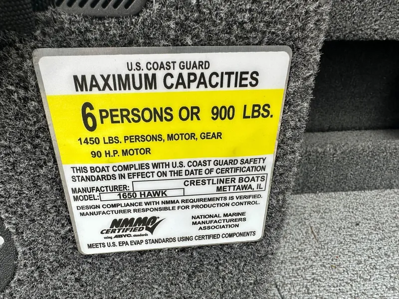 Slide: The Image of Crestliner Hawk 1650 WT JS w/ 90HP Mercury! 2025 - 13