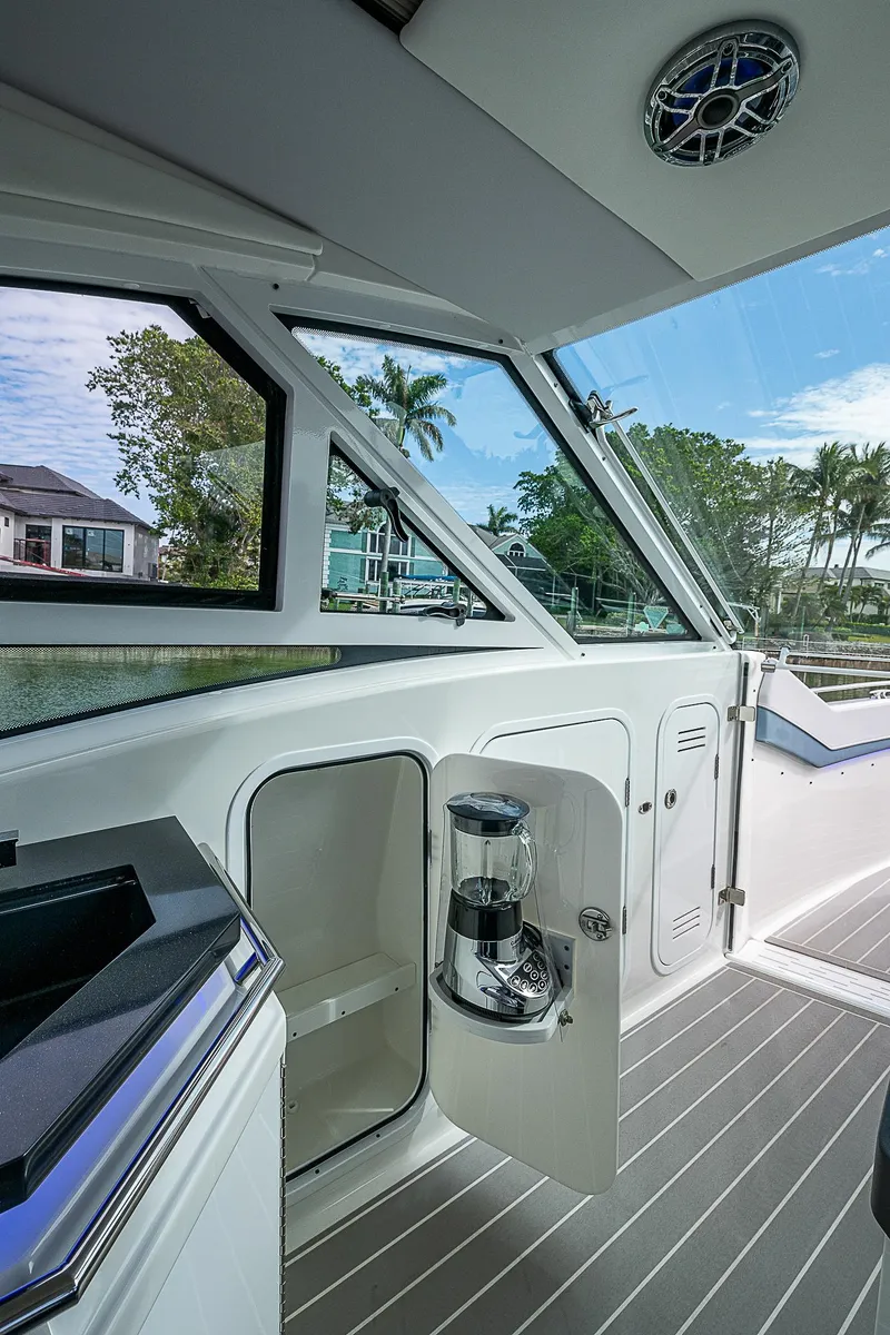 Slide: The Image of 2022 Formula 430 All Sport Crossover interior with sleek design and modern amenities. - 33