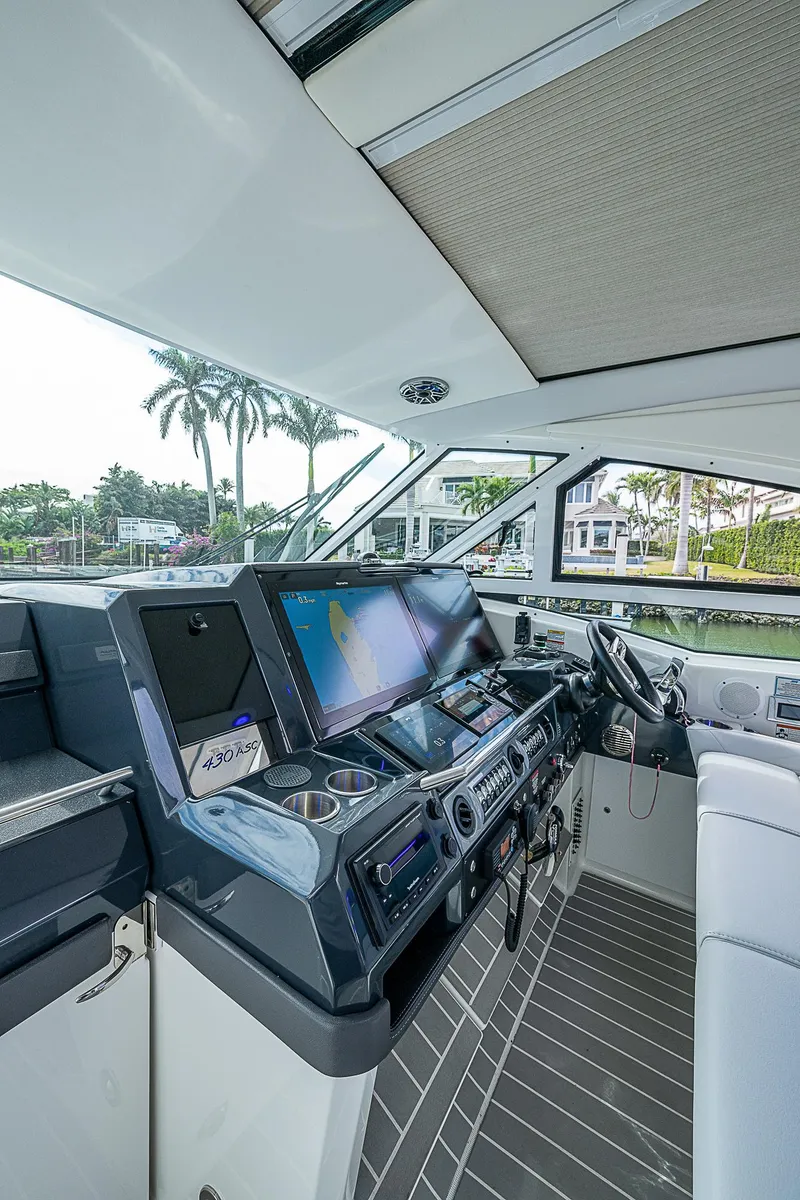 Slide: The Image of 2022 Formula 430 All Sport Crossover helm with advanced navigation system. - 38