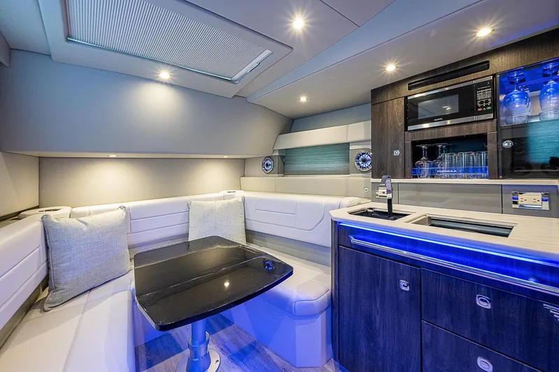 Slide: The Image of Luxurious interior of 2022 Formula 430 All Sport Crossover yacht with modern amenities. - 8