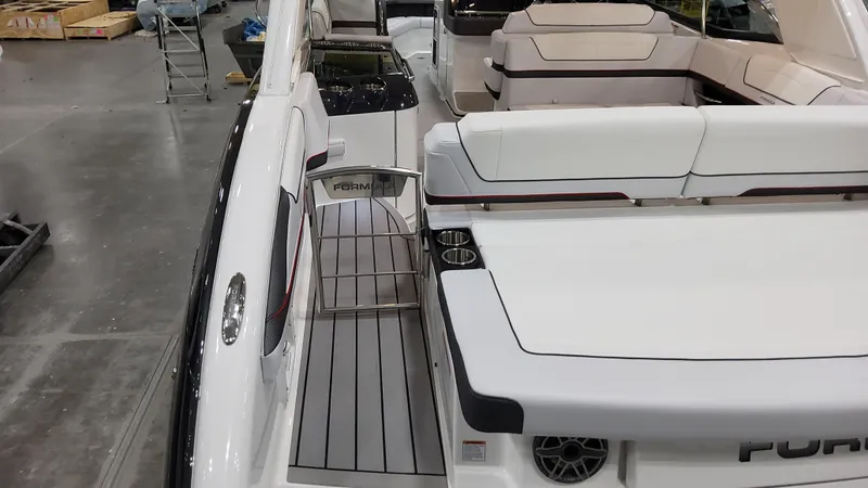 Slide: The Image of 2025 Formula 350 Crossover Bowrider I/O, luxurious seating and sleek design. - 11