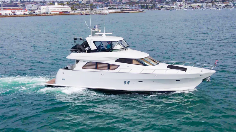 Slide: The Image of 2008 McKinna Pilothouse yacht cruising on open water. - 41