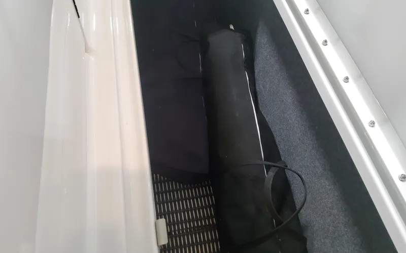 Slide: The Image of Storage compartment in 2025 Formula 310 Bowrider OB boat. - 31