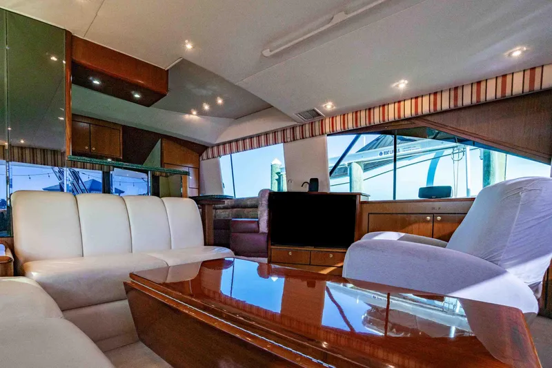 Slide: The Image of Ocean Yachts 56 TUNAR - Flybridge Helm - 5
