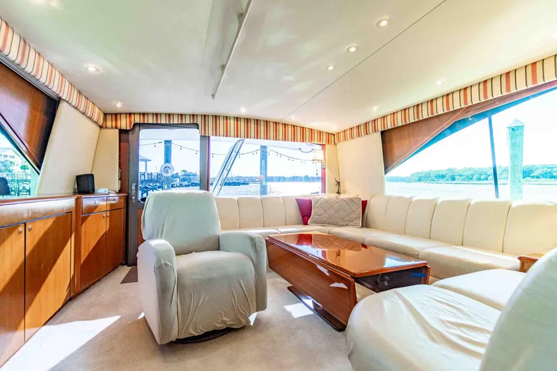 Slide: The Image of Ocean Yachts 56 TUNAR - Flybridge Helm - 6