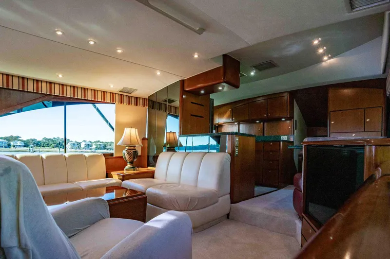 Slide: The Image of Ocean Yachts 56 TUNAR - Flybridge Helm - 8