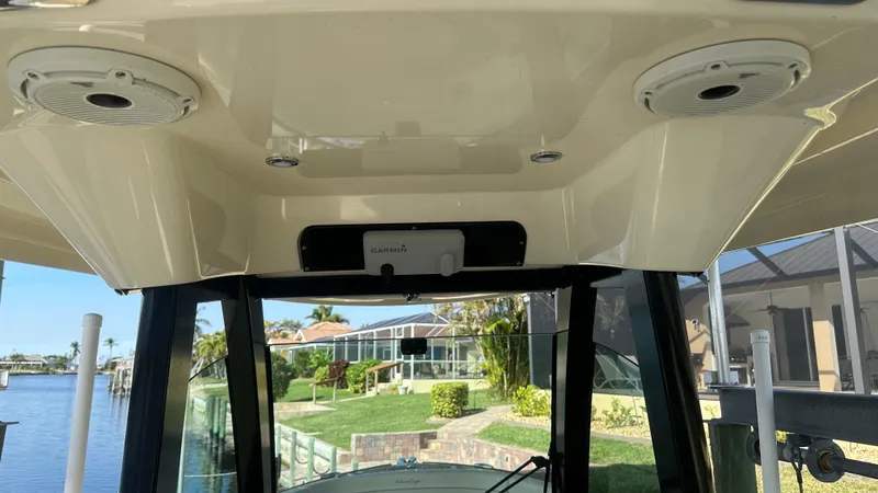 Slide: The Image of 2023 Chris-Craft Catalina 24 boat interior with speakers and electronics. - 12