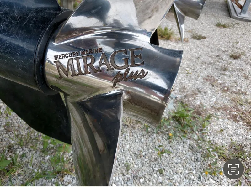 Slide: The Image of Mercury Marine Mirage Plus propeller on 2009 Intrepid 310 WA boat. - 11