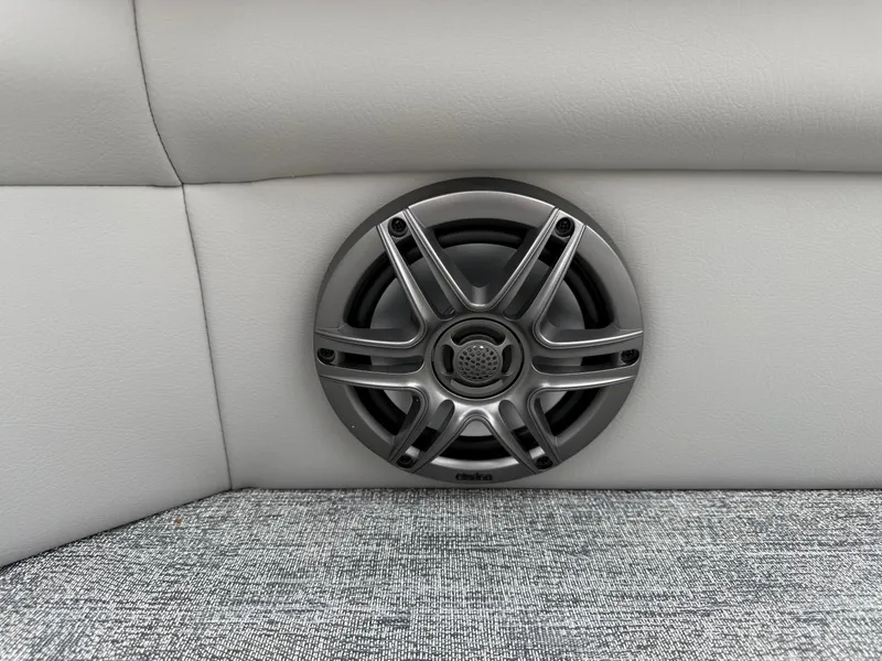 Slide: The Image of Speaker installed in 2025 South Bay 224RS LE boat interior. - 29
