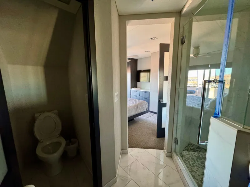 Slide: The Image of Modern bathroom and bedroom interior in 2017 Adonia KSIX RV. - 15