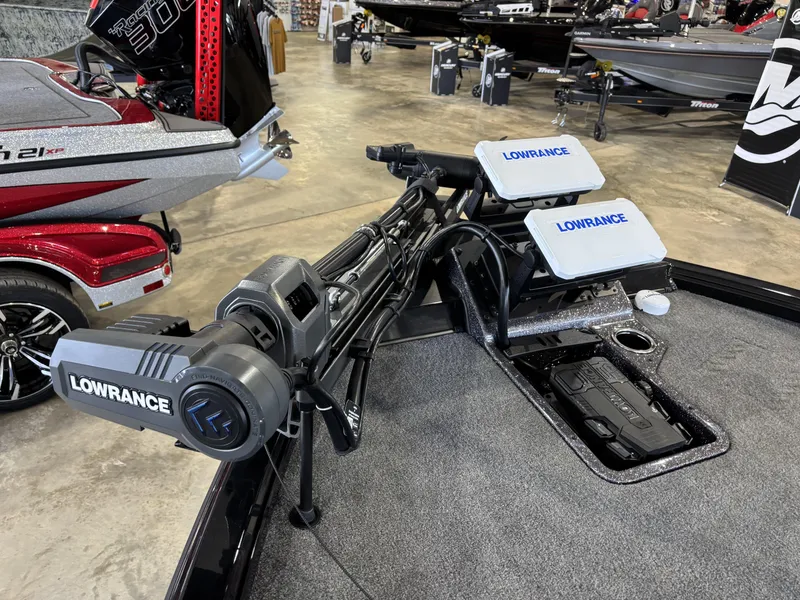 Slide: The Image of Ranger ALPHA 208 boat with Lowrance equipment, showcasing advanced fishing technology, 2025 model. - 6