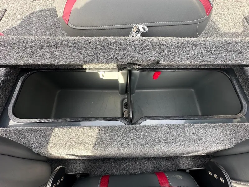 Slide: The Image of 2025 Ranger RT178 storage compartment with open lid, showcasing interior space and design. - 30