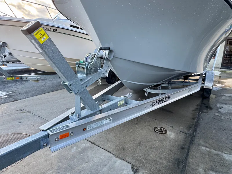 Slide: The Image of 2020 Parker 2300 Special Edition boat on a Load Rite trailer. - 2