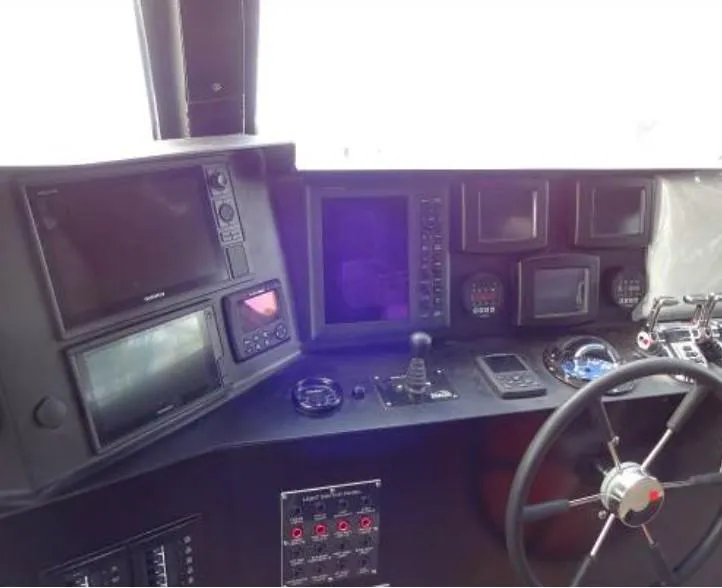 Slide: The Image of Control panel of a 1981 Midship Marine high-speed passenger ferry. - 11