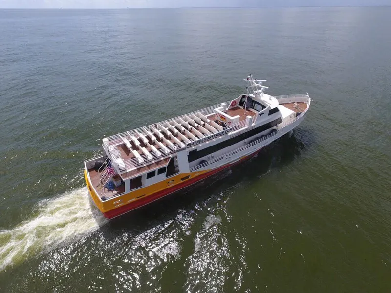 Slide: The Image of 1981 Midship Marine high-speed passenger ferry cruising on open water. - 3