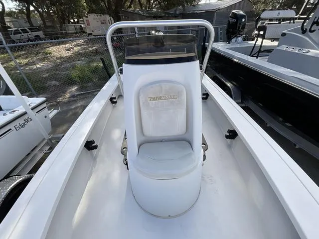 Slide: The Image of 2009 Pathfinder 2100 Fusion boat interior with central console and seating. - 10