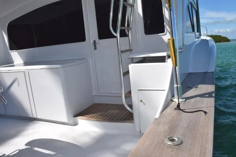 Slide: The Image of Teak coverboards, non-skid cockpit deck - 2