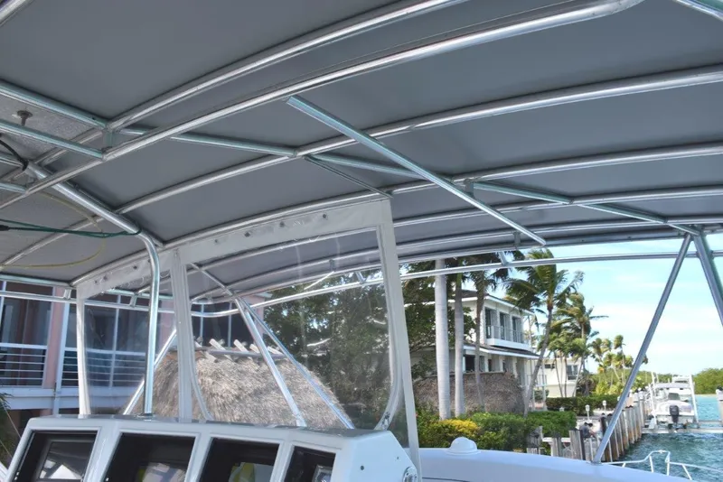 Slide: The Image of Canvas tower top over flybridge - 41