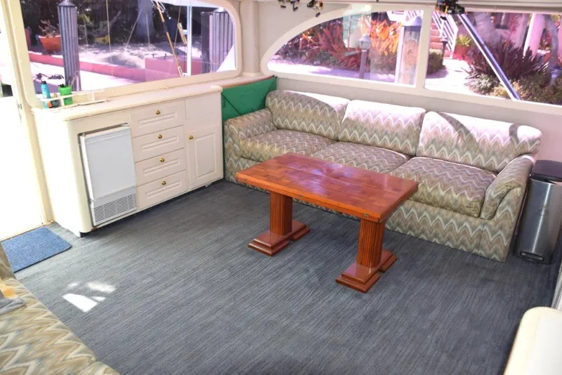 Slide: The Image of Salon table has opening leaves for dining - 7