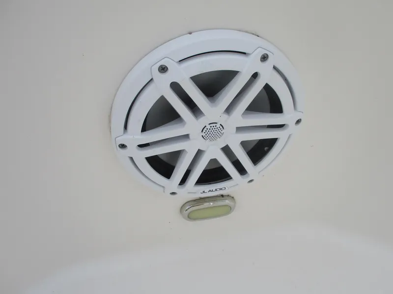 Slide: The Image of White speaker on 2022 Cobia 237 Center Console boat. - 20