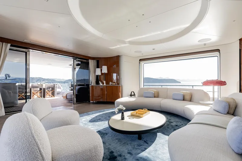 Slide: The Image of Luxurious interior of 2024 Azimut Grande 36M yacht with panoramic ocean views. - 44