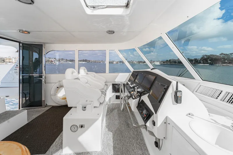 Slide: The Image of Interior view of 2002 Johnson Pilothouse 70 Motor Yacht. - 32