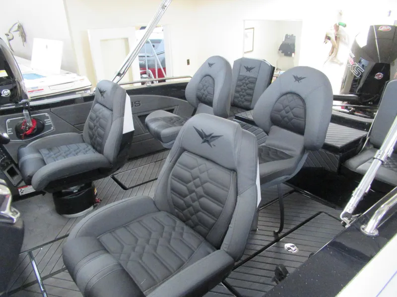 Slide: The Image of Luxurious interior of 2025 Vexus DVX20S boat with plush, ergonomic seating. - 3