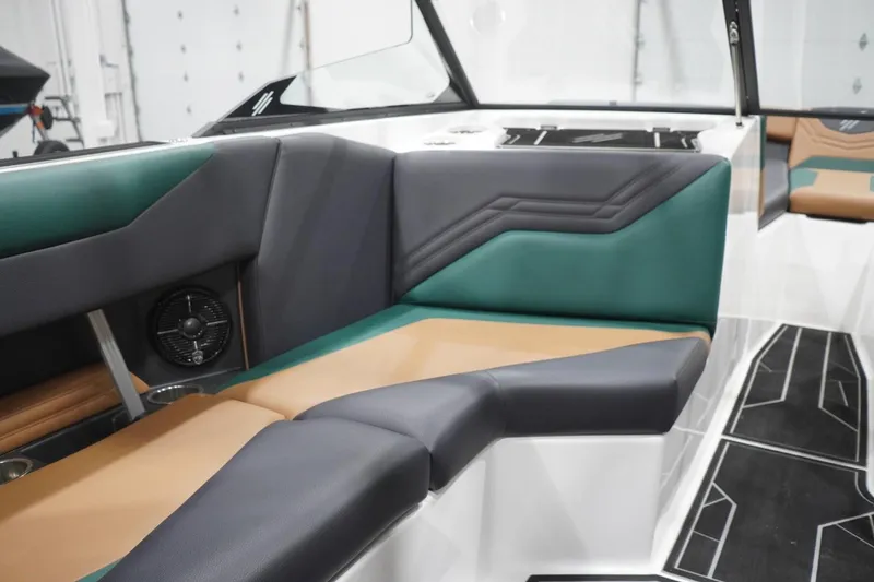 Slide: The Image of 2025 ATX Surf Boats 24 Type-S interior with stylish seating and modern design. - 75