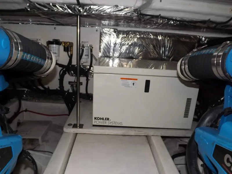 Slide: The Image of Engine room of 2007 Tiara Yachts 3600 Sovran with Kohler power system. - 38