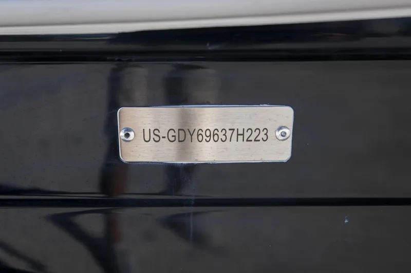 Slide: The Image of Hurricane SunDeck Sport OB SS 205 OB 2023 boat identification plate. - 20