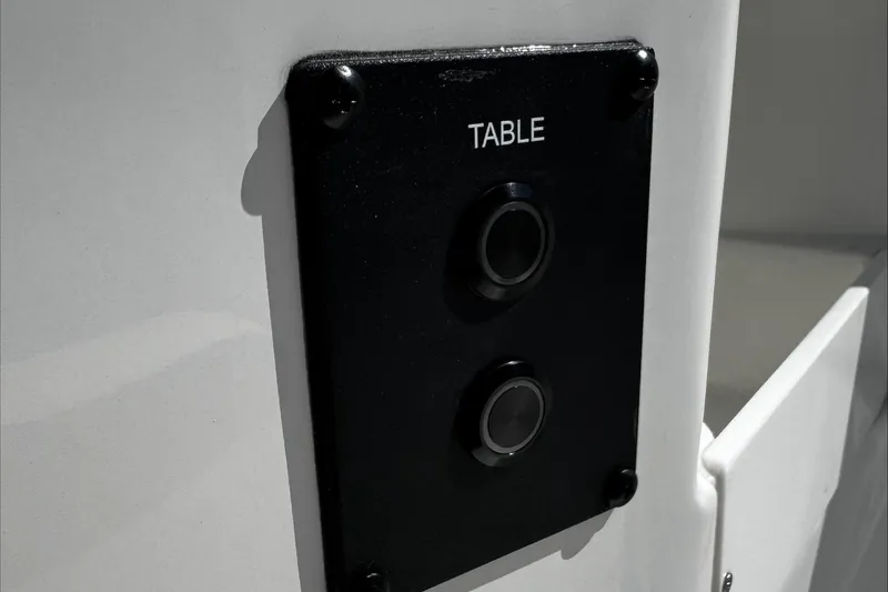 Slide: The Image of Control panel labeled "TABLE" on 2025 Tidewater 282 CC Adventure boat. - 20