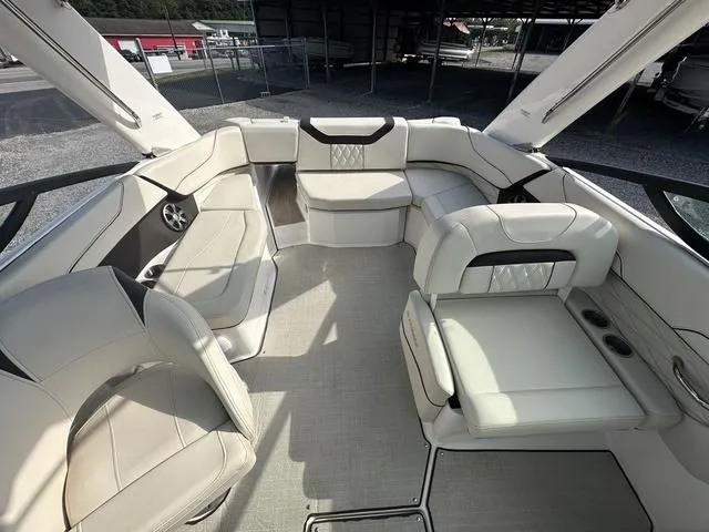 Slide: The Image of 2022 Regal 22 FasDeck boat interior with spacious seating and modern design. - 15