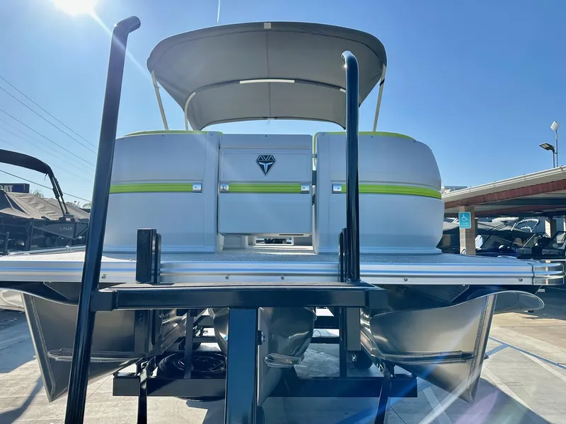 Slide: The Image of Avalon Aura Quad Lounge Tri-Toon w/ 150HP Mercury! 2025 - 3