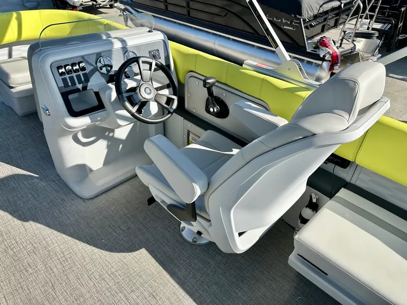 Slide: The Image of Avalon Aura Quad Lounge Tri-Toon w/ 150HP Mercury! 2025 - 8