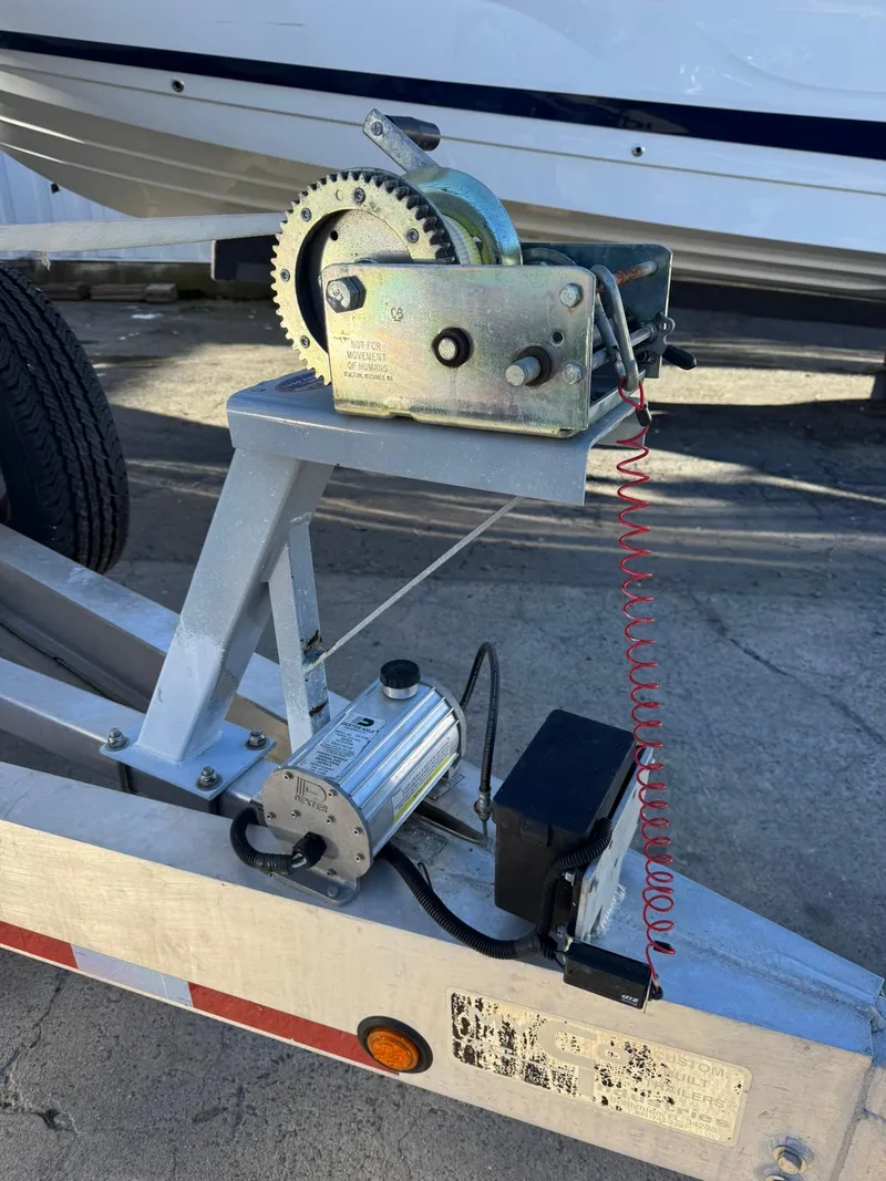 Slide: The Image of Trailer winch system for 2008 Fountain 38 Sportfish Express Cruiser. - 13